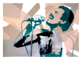 Freddie, 28" x 20", screenprint, 2013.