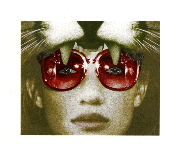 Cougar, 12" x 10", lithograph, 2015.